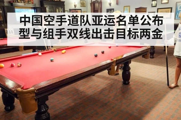 中国空手道队亚运名单公布 型与组手双线出击目标两金